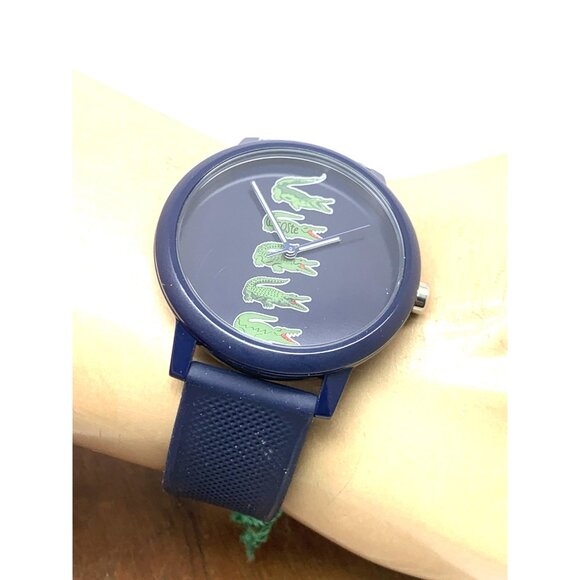 Lacoste Men's Watch 2011281 Holiday 12.12 Quartz Blue Dial Rubber Band 42mm - Picture 5 of 14